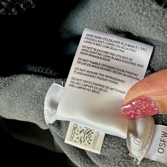 STELLA MCCARTNEY Adidas Neck Warmer Chunky Cable Knit Rib Button Wool Fleece - Picture 6 of 16